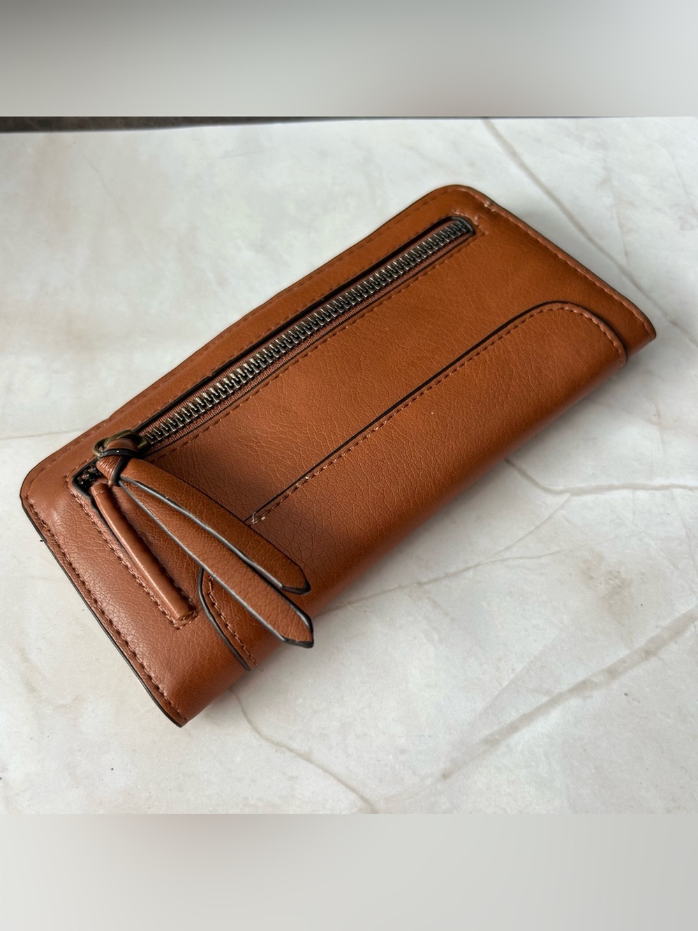 Classic Brown Zip Wallet